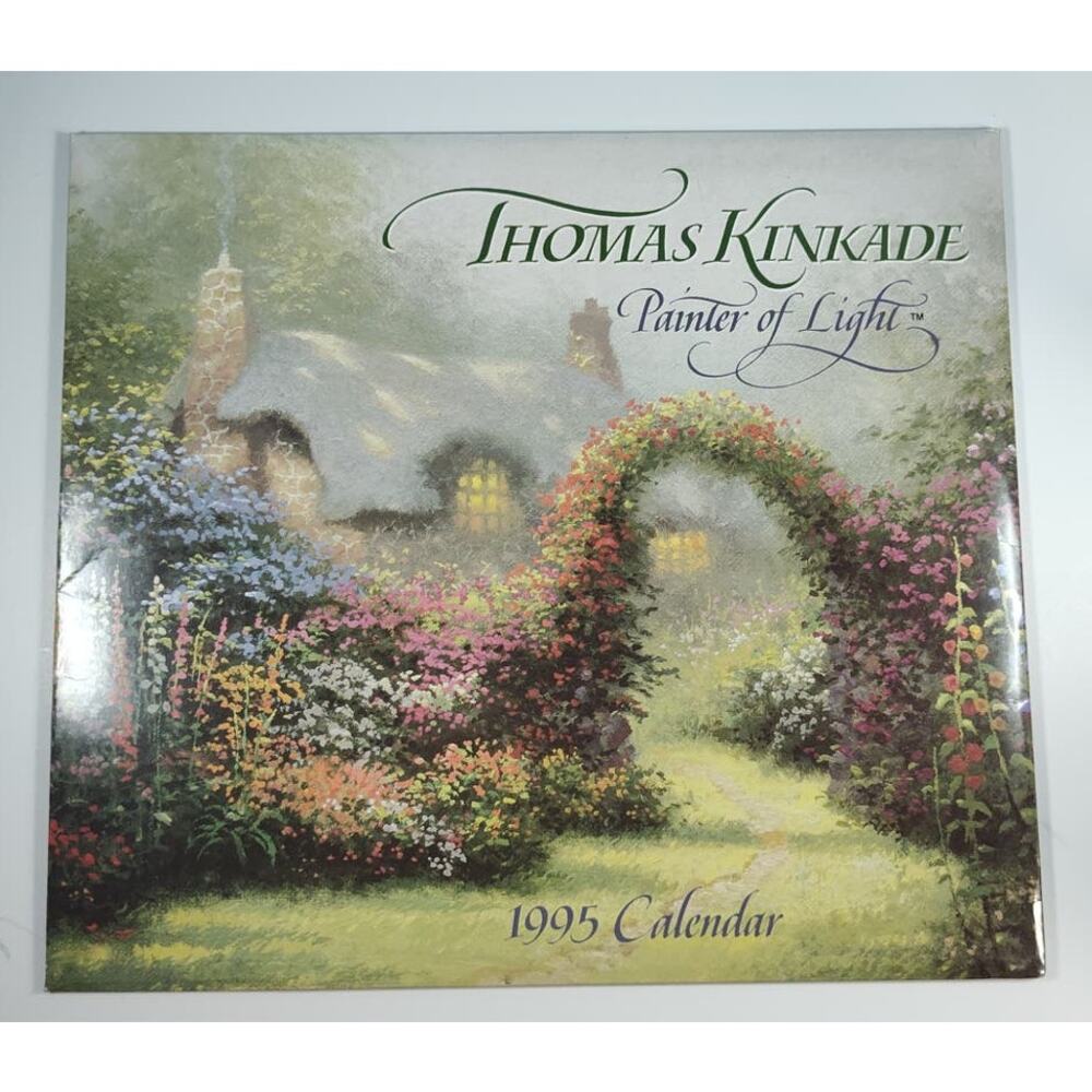Thomas Kinkade Painter of Light Wall Calendar 1995 Frameable Artwork